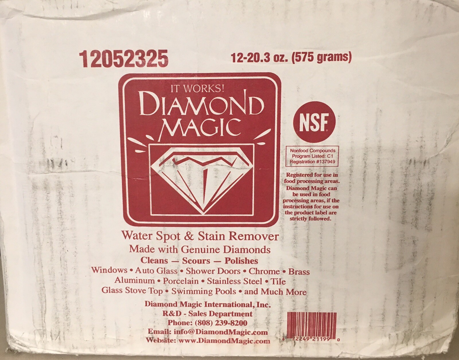 1 Case – 12pk Diamond Magic – Water Spot & Multi-Purpose Cleaner 20oz SEE VIDEO