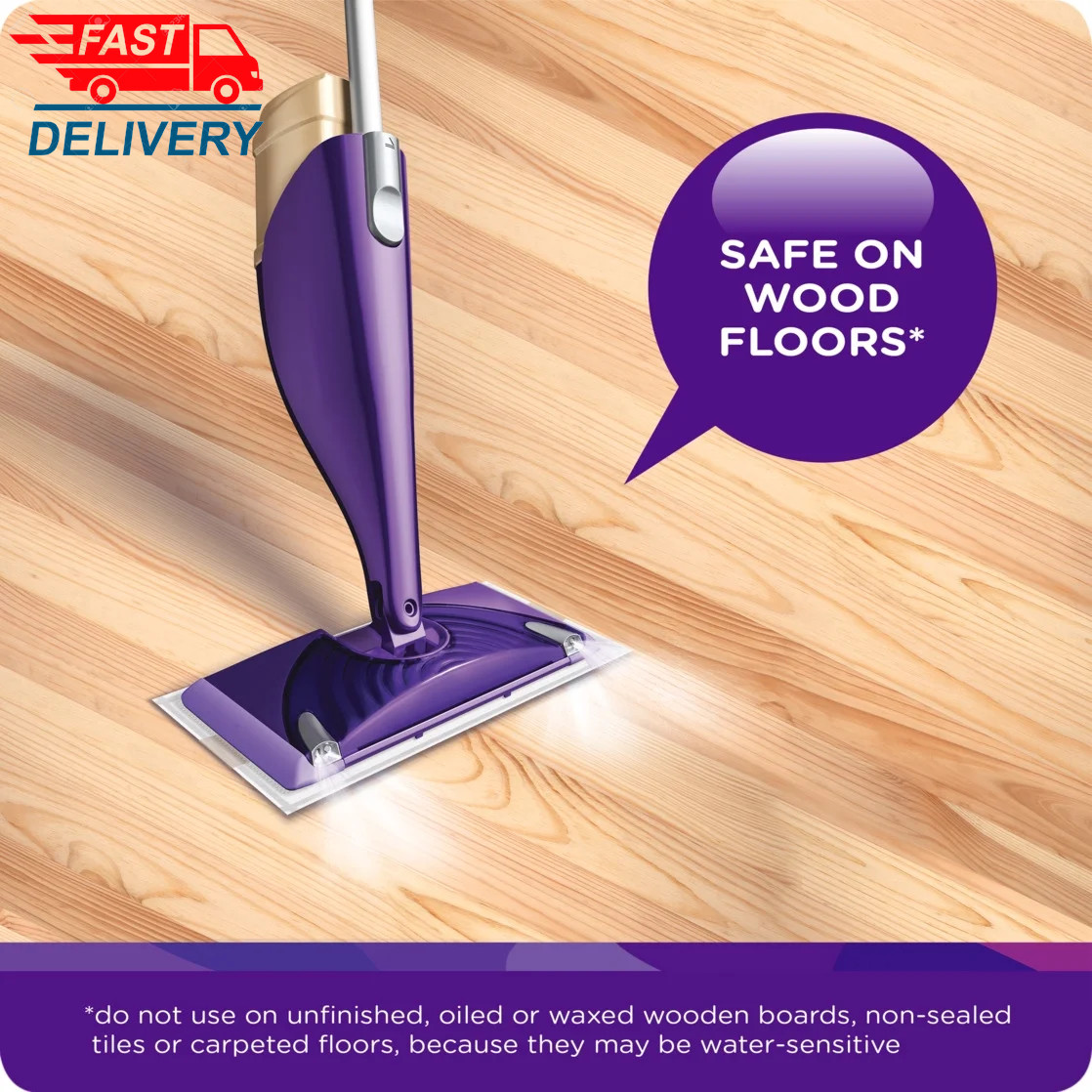 Wet Jet Mop Refill Solution, Wood, Laminate, Tile, Floor Cleaner, 2 Pack