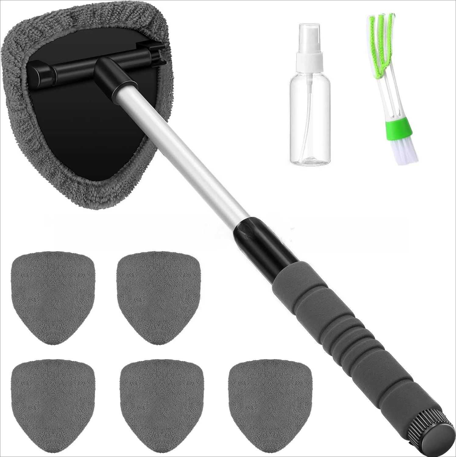 Windshield Cleaning Tool Kit Car Window Glass Wiper Cleaner Extendable Brush Pad