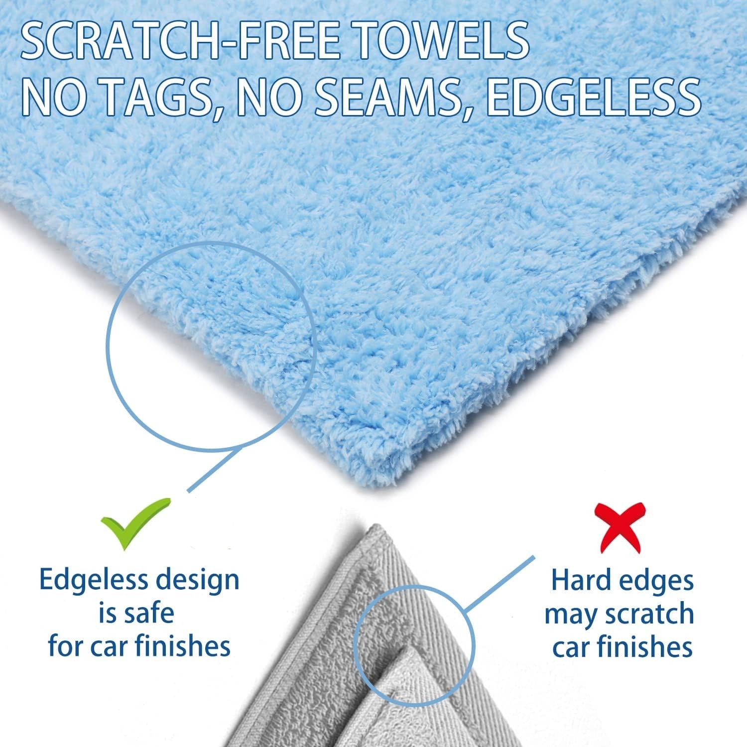 Professional Grade Car Detailing Towels 16×16 in.