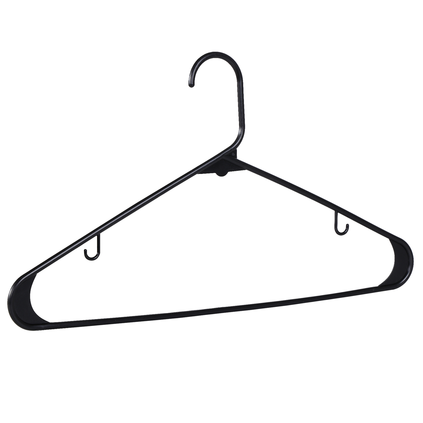 Pants Hanger Clothes Hangers (100 Pack) Plastic Gallus Shirt Hanger Black