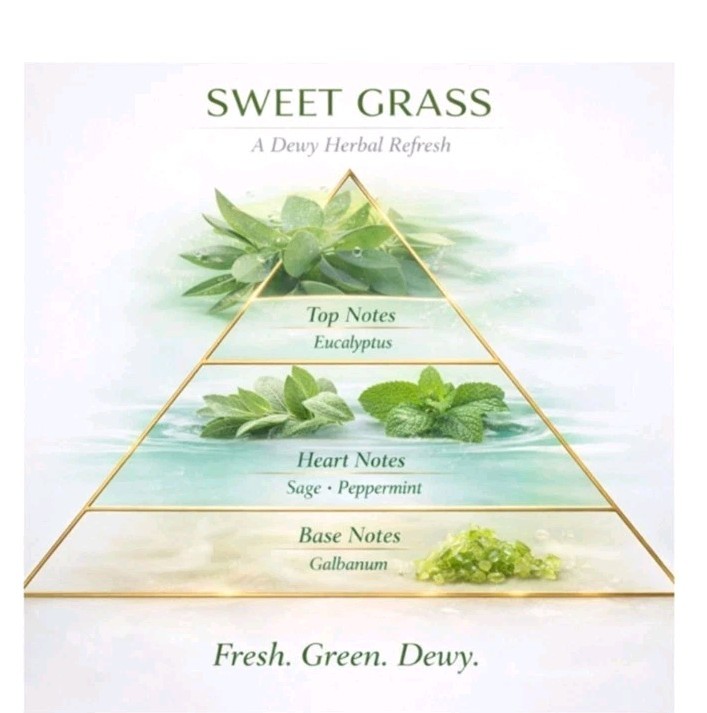 Beekman 1802 Happy Place Air Freshener Odor Eliminator Gel Sweetgrass w/ 2 Jars