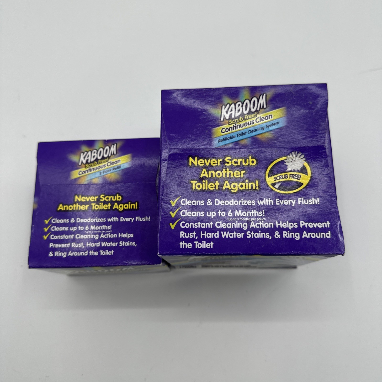 Toilet Bowl Cleaner System Cleans To 6 Months w/ 2 Refills Plus 2 Refills New