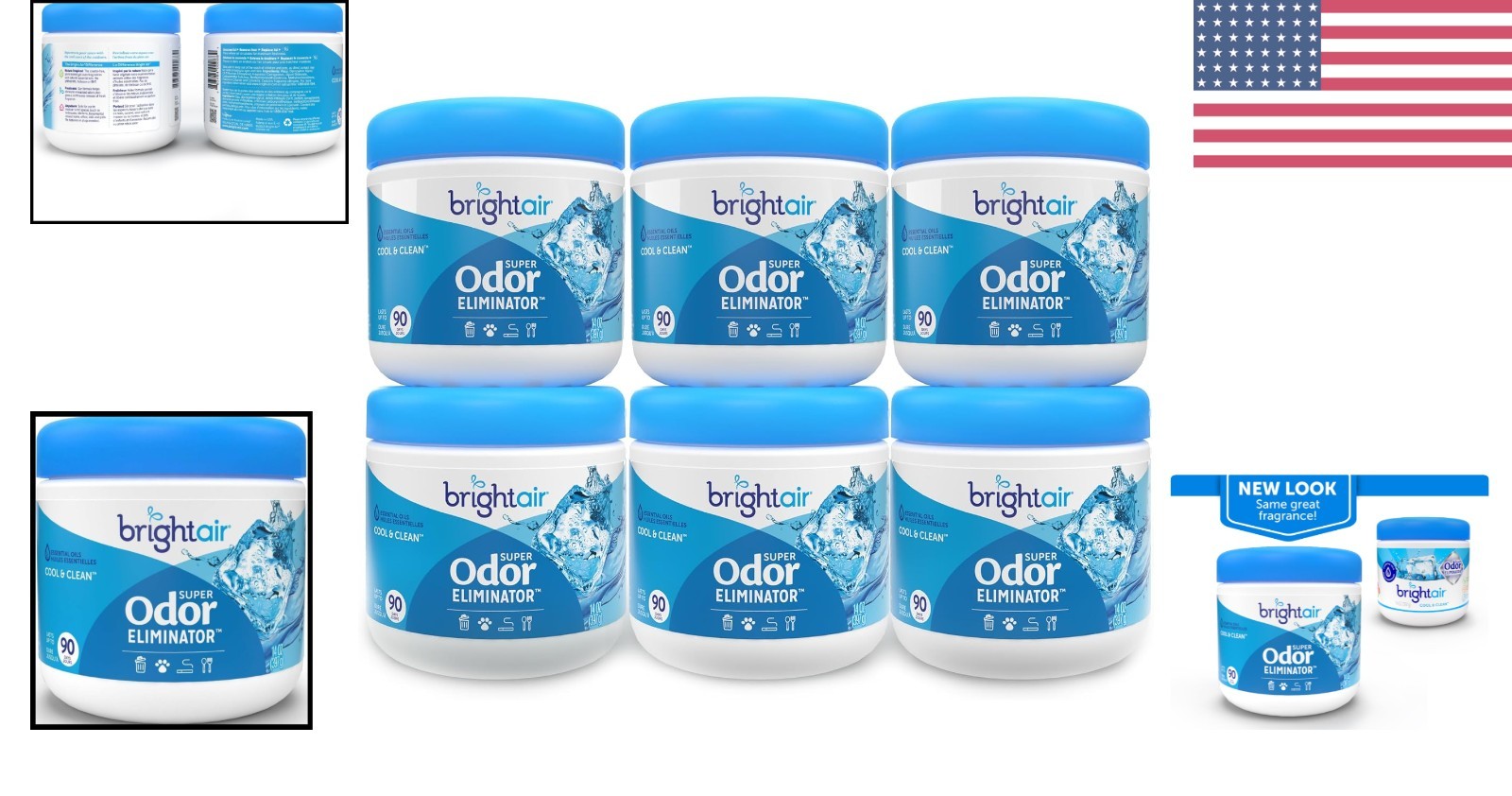 Super Odor Eliminator 14 oz – 6 Pack, Cool & Clean Scent for Lasting Freshness