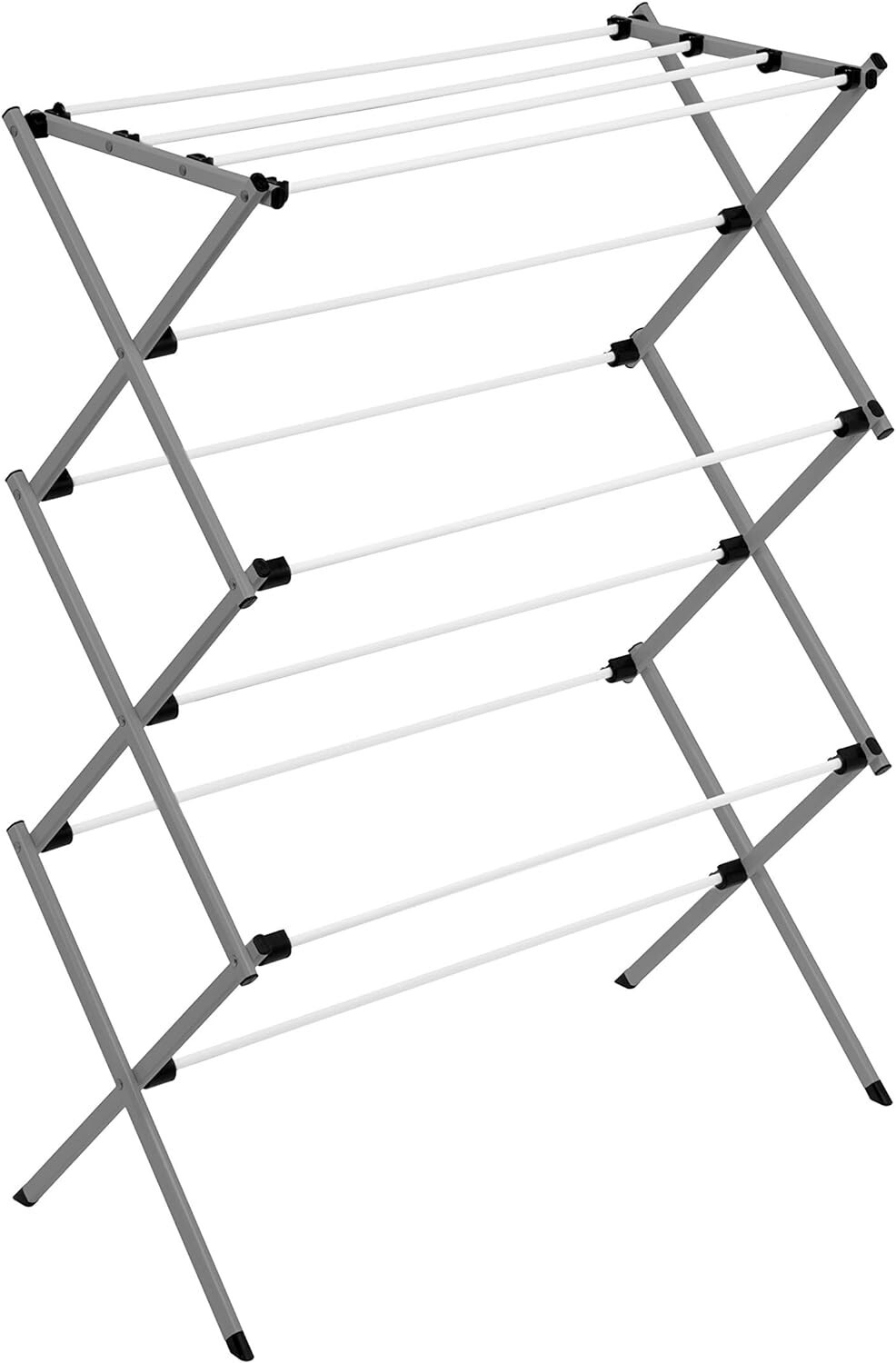 Collapsible Steel Clothes Drying Rack – 24 Linear Feet – 29″L x 14″W x 42″H