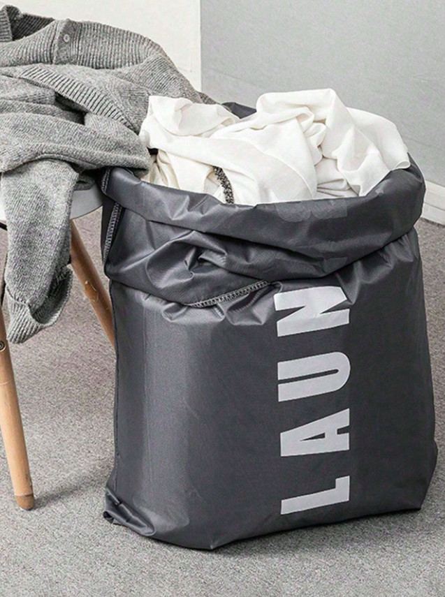 1pc Extra‑Large Drawstring Laundry Bag – Heavy‑Duty, Washable Dorm & Travel-NEW