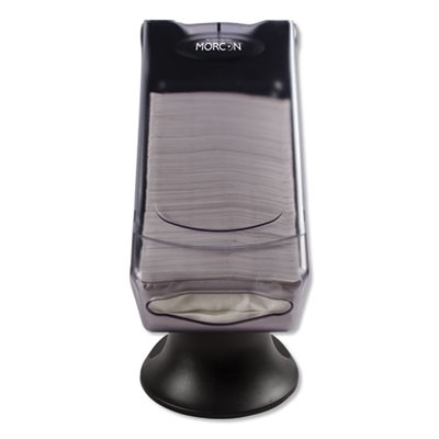 Morcon NT555 Valay Tower Napkin Dispenser, 8 X 17.25 X 13, Transparent Black