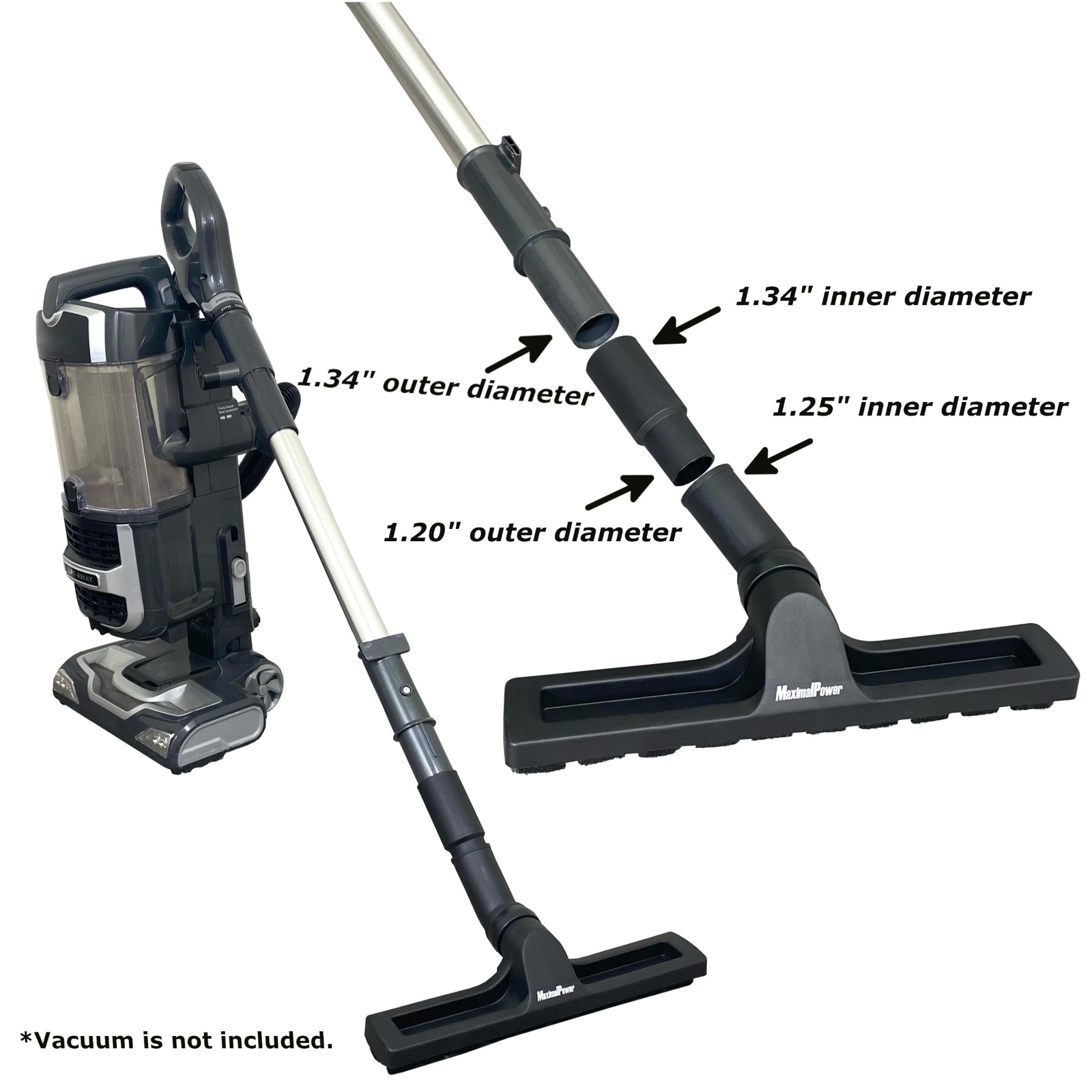 MaximalPower Dusting Brush Tool Attachment Inner 1.25″ 1-1/4″ for Shark Vacuum
