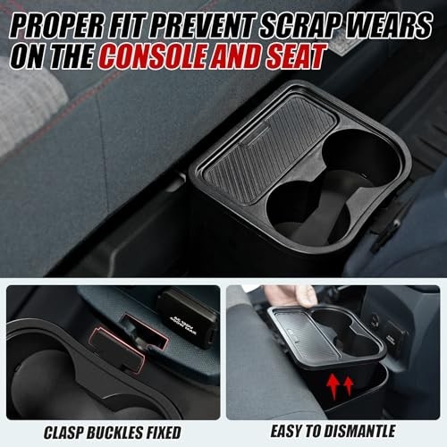 Mabett FT23060111 Trash Can Cup Holder Fits Ford Maverick 2022-2026 3.5L Black