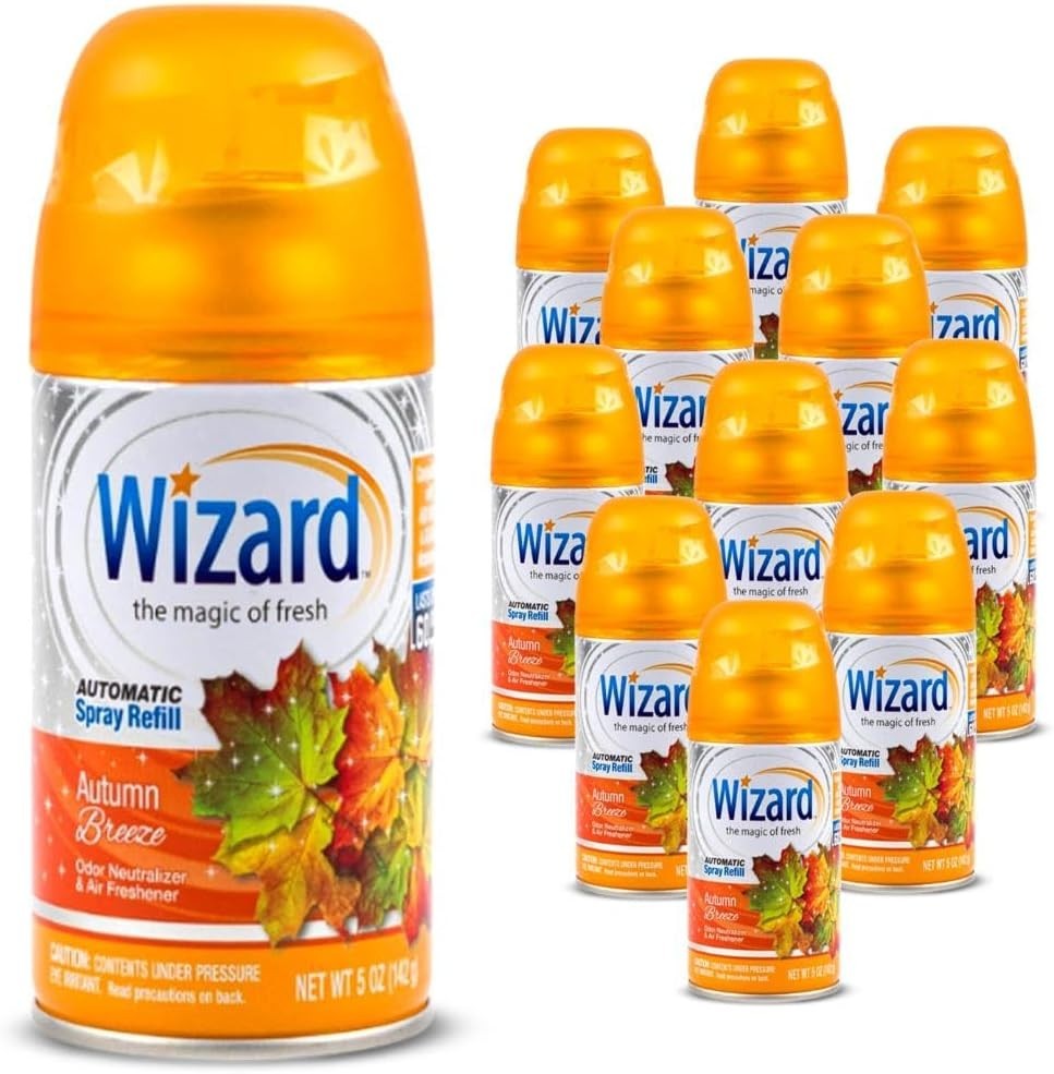 12 WIZARD Automatic Spray Refills – 5 oz (Autumn Breeze)