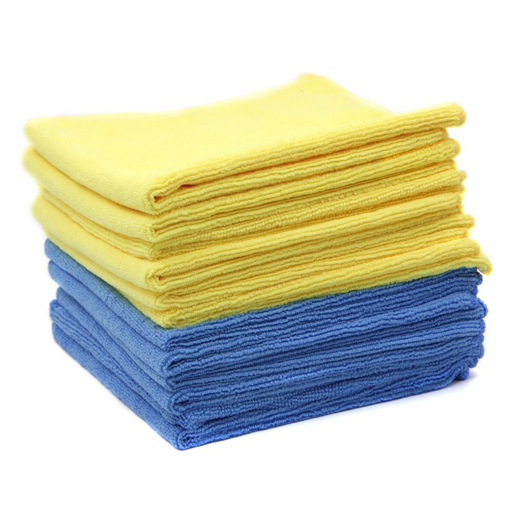 Microfiber Cleaning Cloth-12 Pack-14×14 inches-Lint Free-Streak Free
