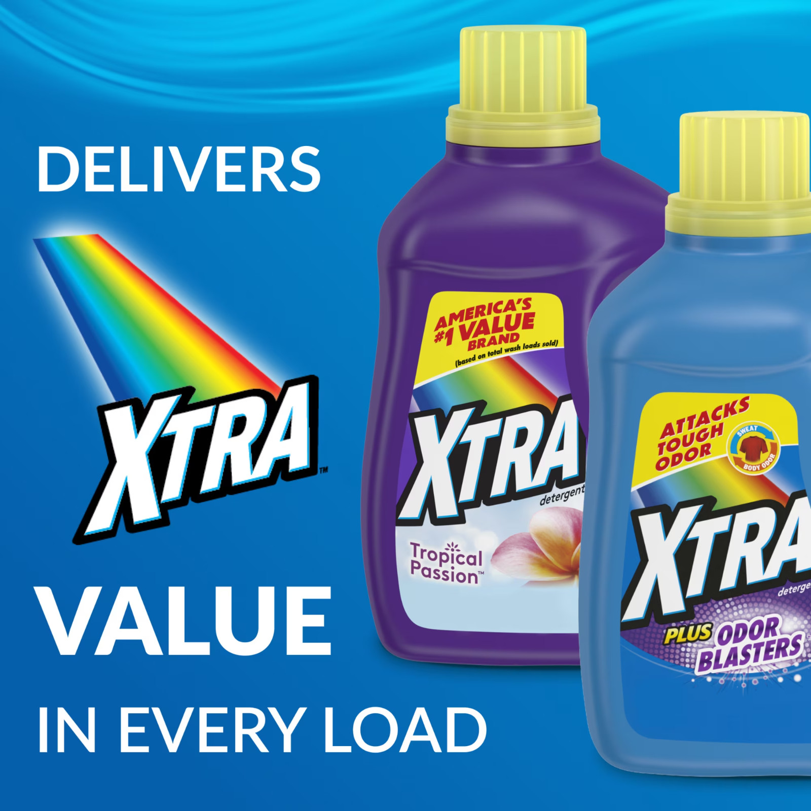 Xtra Tropical Passion Liquid Laundry Detergent, 312 fl oz, 260 Loads