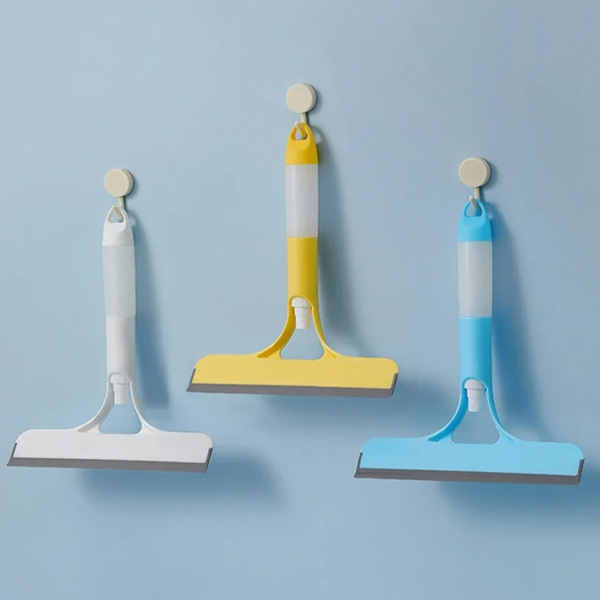 1pcs Multi-Function Window Cleaning Squeegee with Spray Bottle & Microfiber Pad