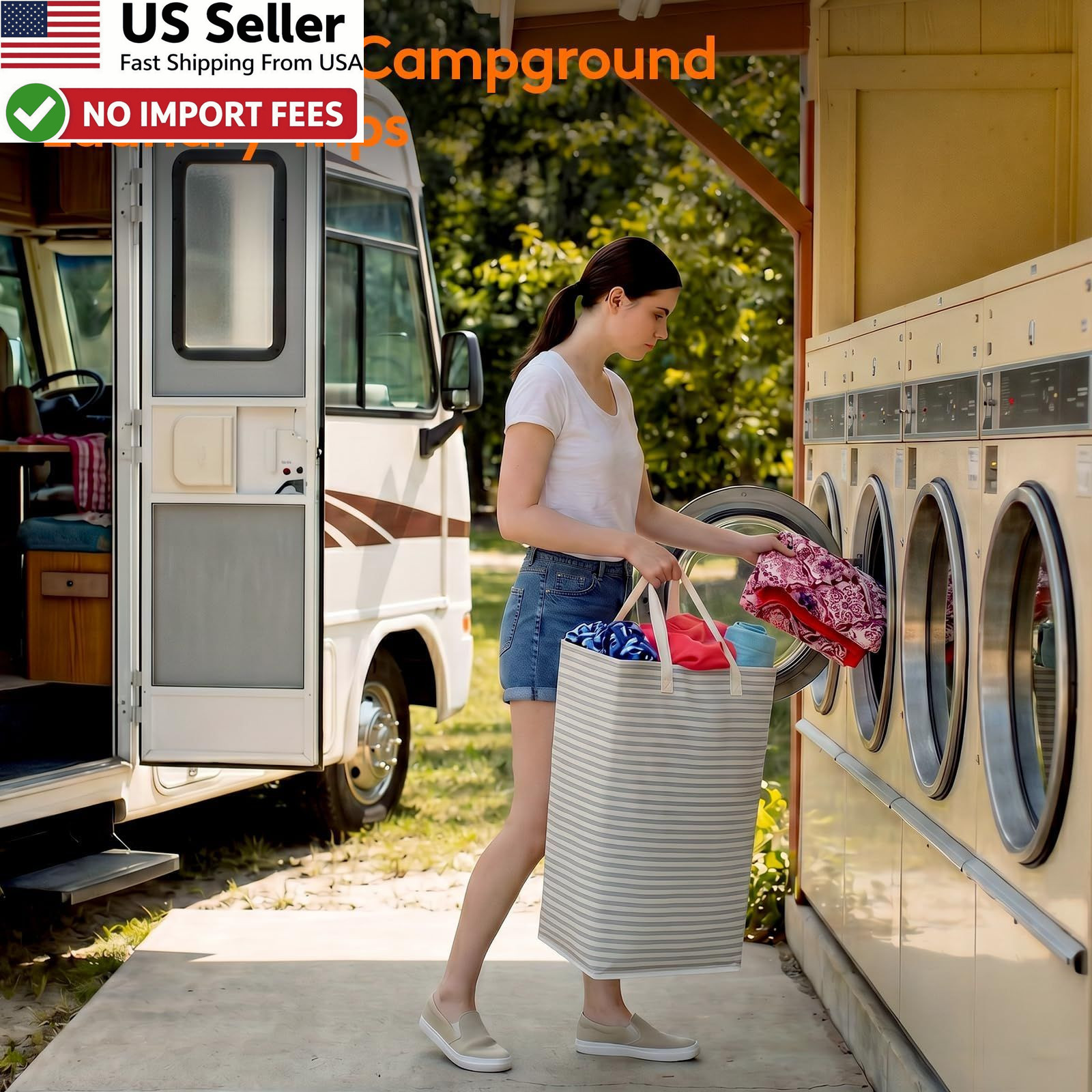 Lifewit 2 Pack Laundry Basket 80L Collapsible Freestanding Hamper Grey FROM USA