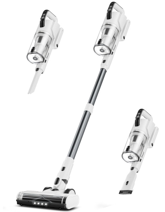 Aspiradora Inalámbrica 600W 50KPa, 70 Min, Carga Rápida y LED Táctil, Nuevo