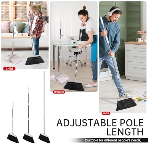 White & Gray Hand Broom with Dustpan Combo Set – Hand Broom & Dustpan Set