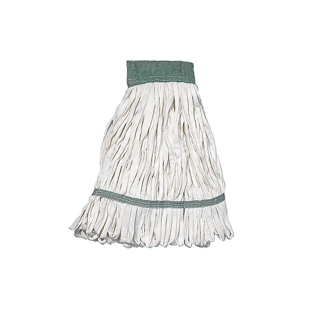 ABILITY ONE 7920-01-513-3303 Wet Mop,White,Cotton/Polyester,PK12 29JT66