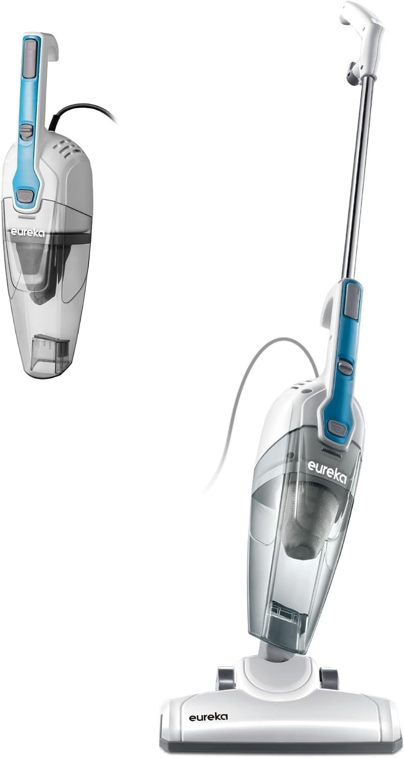 3-in-1 Handheld & Stick Vacuum Cleaner for Carpets and Hard Floors – Aqua Blue