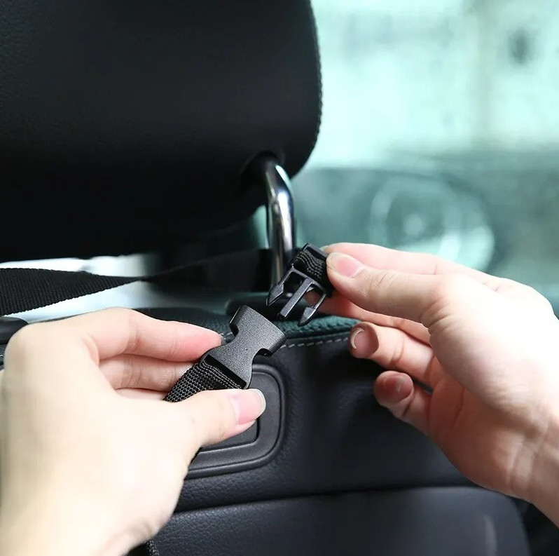 1 pc Car Seat Back Trash Bag Oxford Cloth Hanging Garbage Storage Organizer