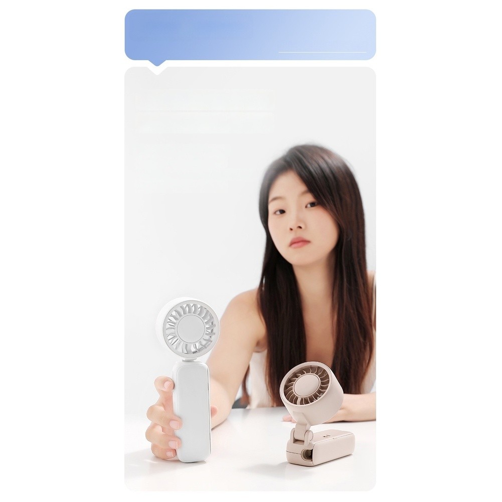 Umbrella Fan Foldable Handheld USB Rechargeable 3 ABS PP Silicone 150g