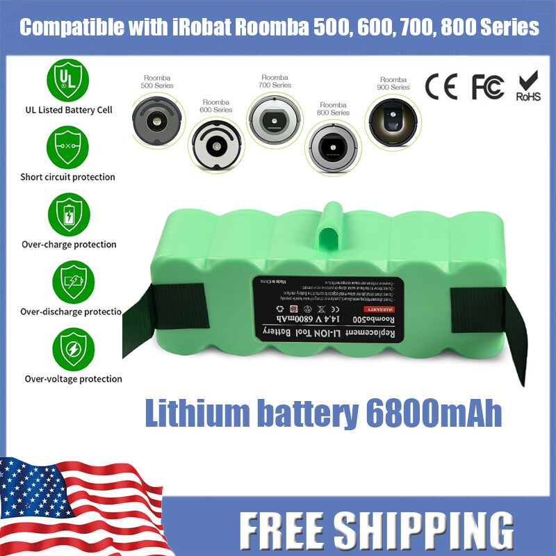 For iRobot Roomba 500 595 600 650 700 780 790 800 880 960 6.8Ah Li-ion Battery