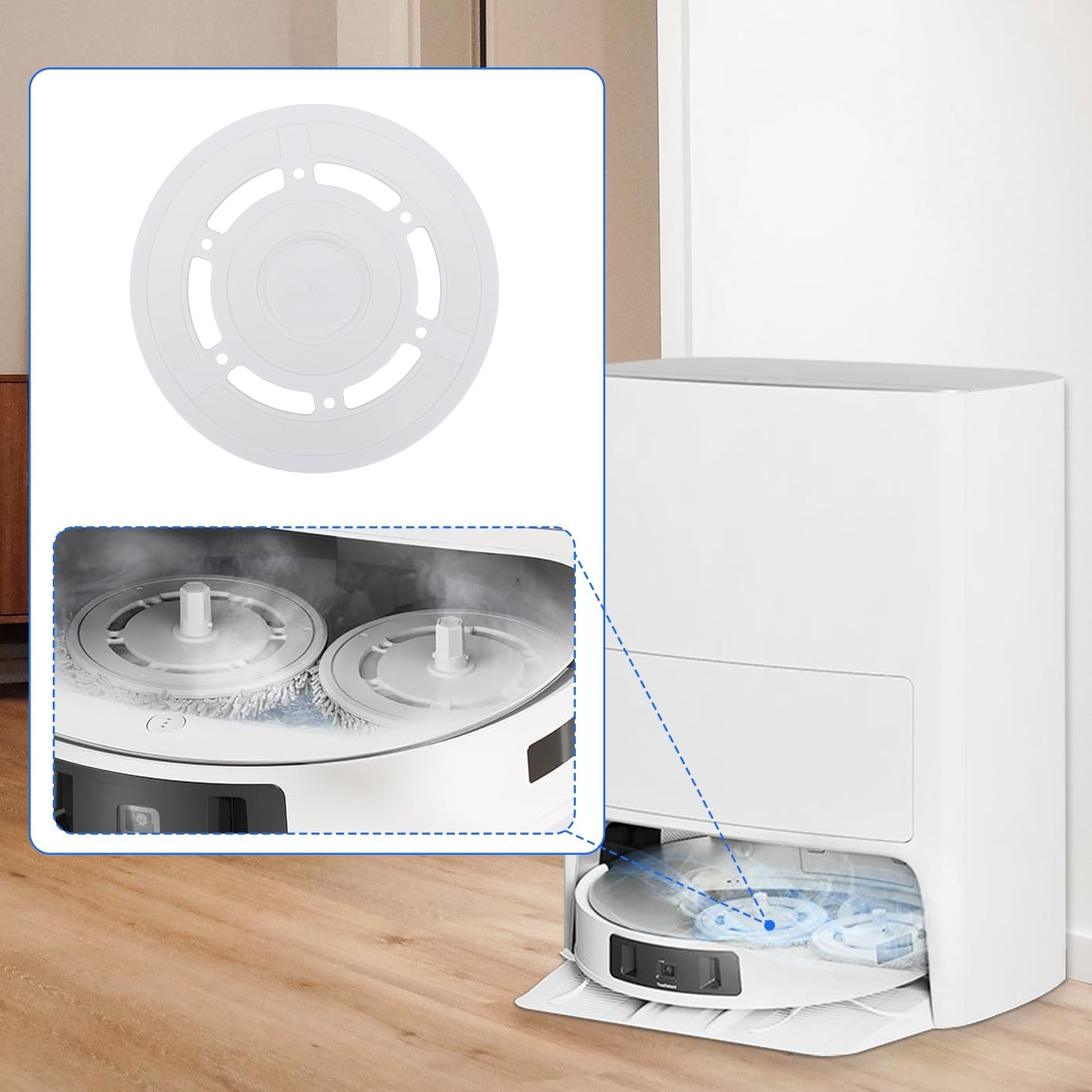 Mop Pad Plate Accessories for Ecovacs Deebot T20 Omni/ T20 PRO/ T20 MAX Vacuu…