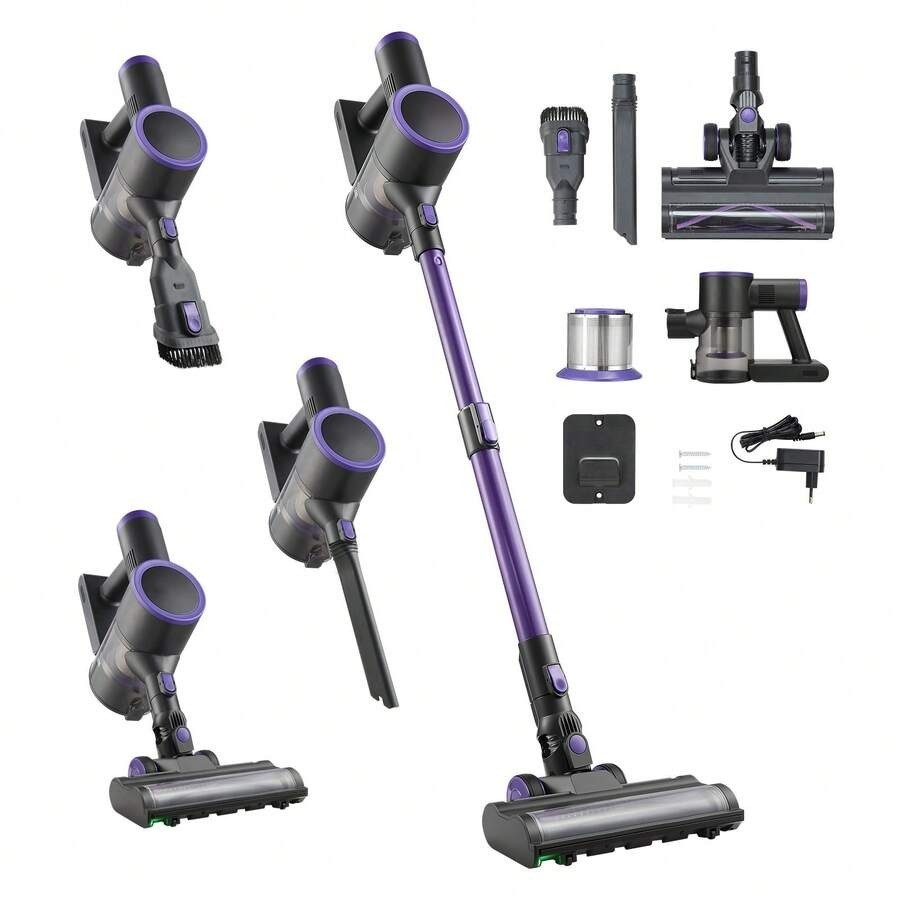 Cordless Stick Vacuum Cleaner 25KPA Suction 35min Runtime For Pet Hair