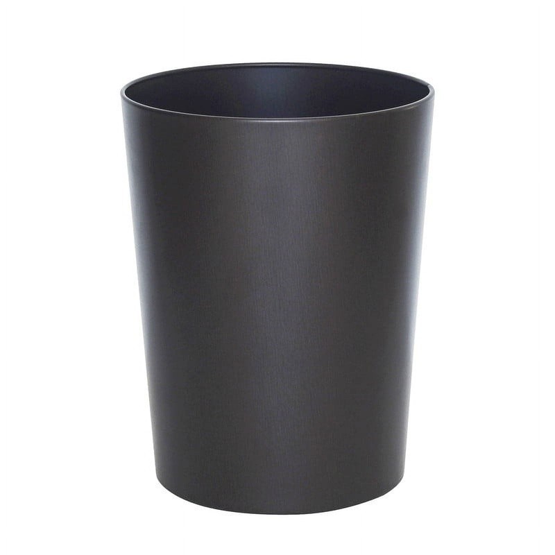 Bronze Metal Wastebasket Open Top Durable Trash Can Home Office Bathroom New