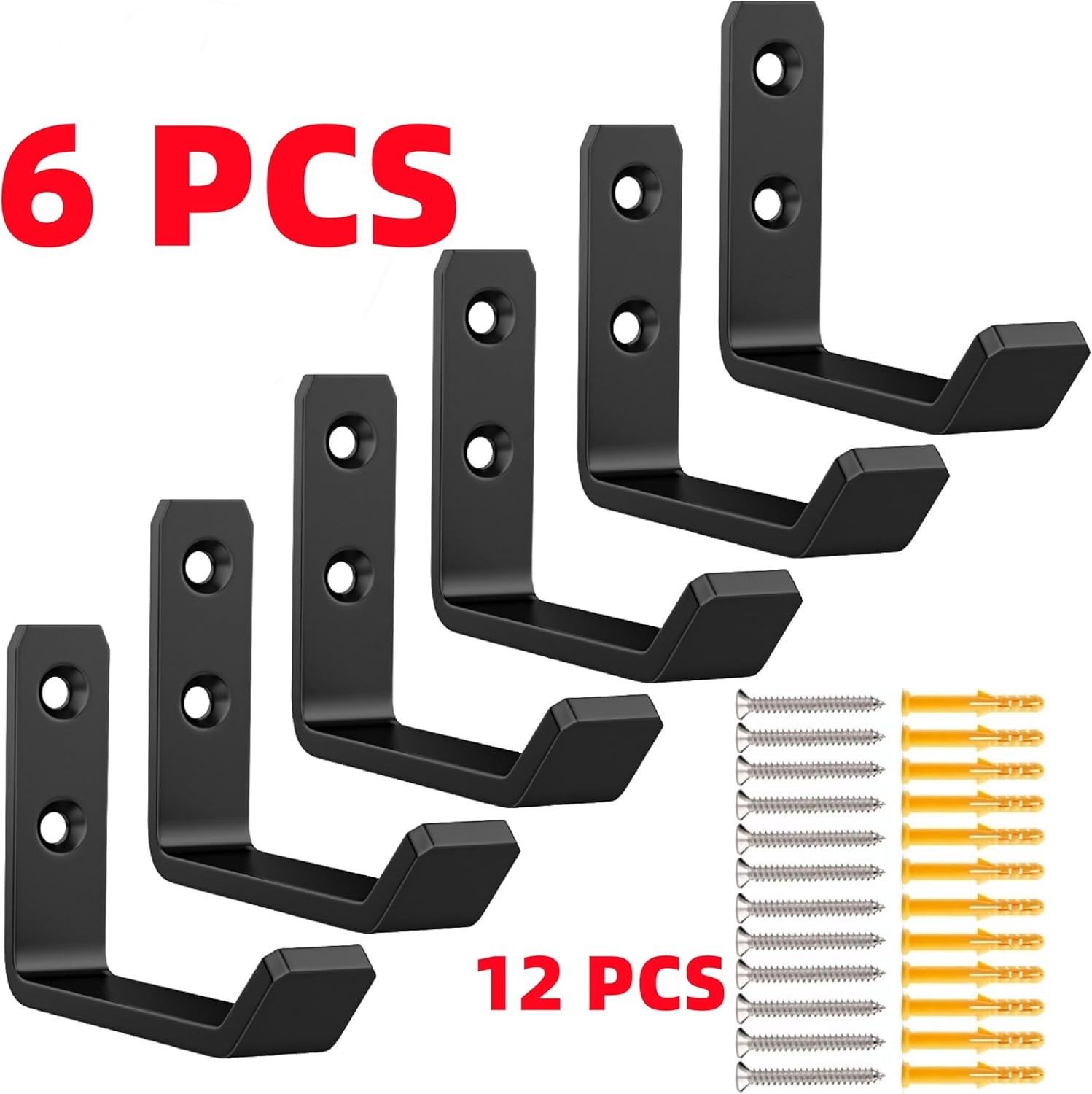 6 Pack Jack Stands Wall Mount Organizer, Car Jack Stand Wall Hooks for Hang
