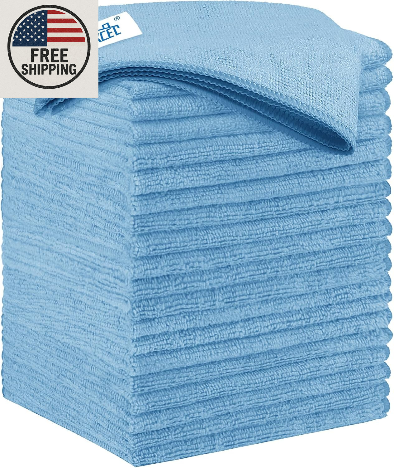 Microfiber Cleaning Cloth 12 Pack, 12.5 X 12.5 Inch Microfiber Towels for Cars,