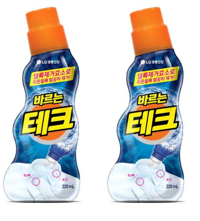 LG Tech Stain Remover Liquid Pre-Wash Laundry Detergent 220ml x 2 Pack