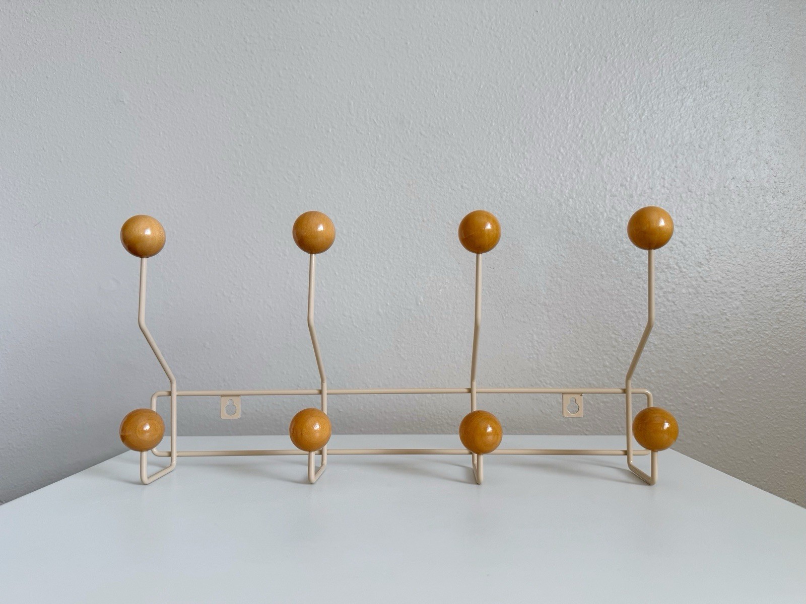 Mid Century Hooks Coat Rack Entryway Organizer Modern Minimalist Wall Art Decor