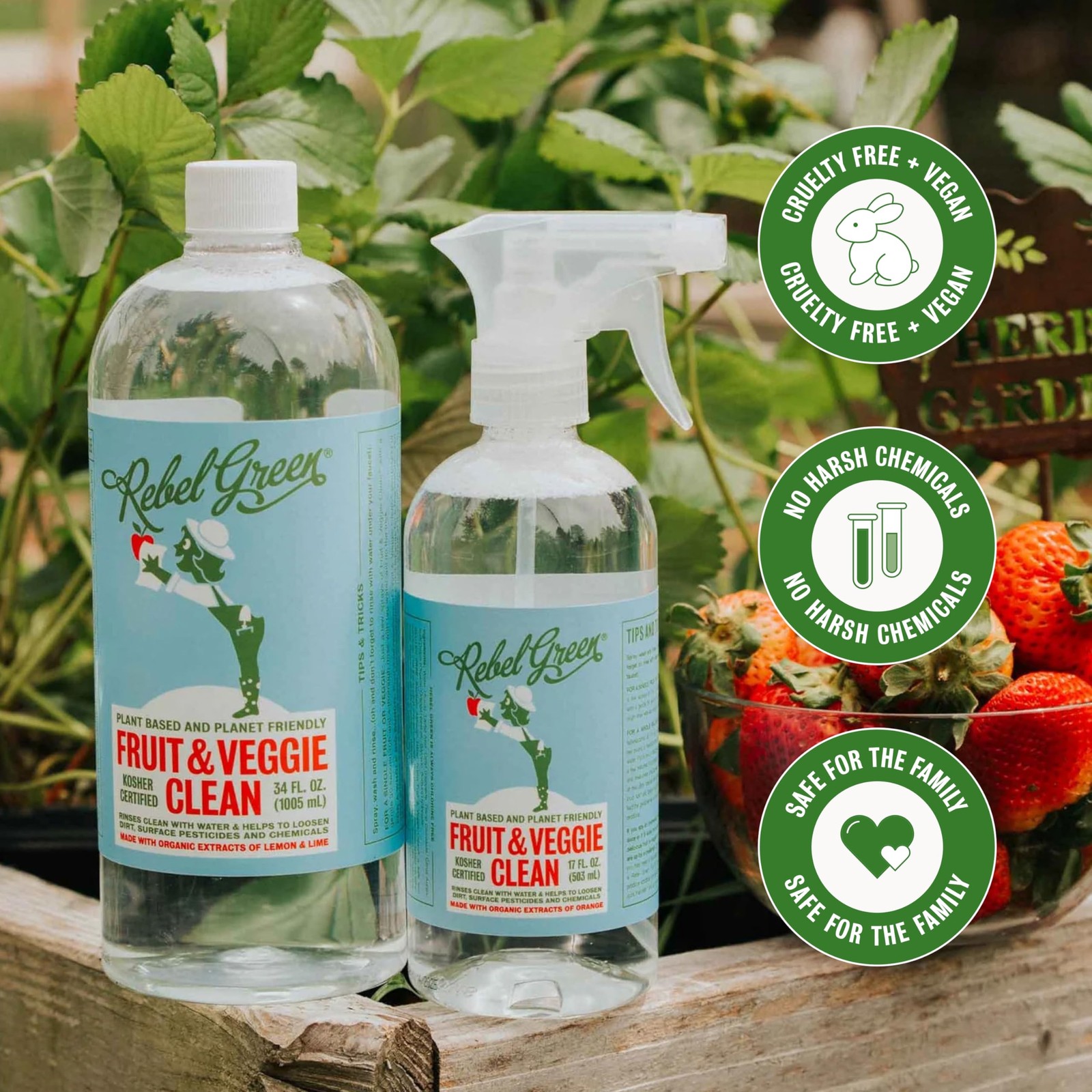 Fruit & Veggie Clean – Plant-Based Produce Cleaner – Natural Fruit and Vegeta…