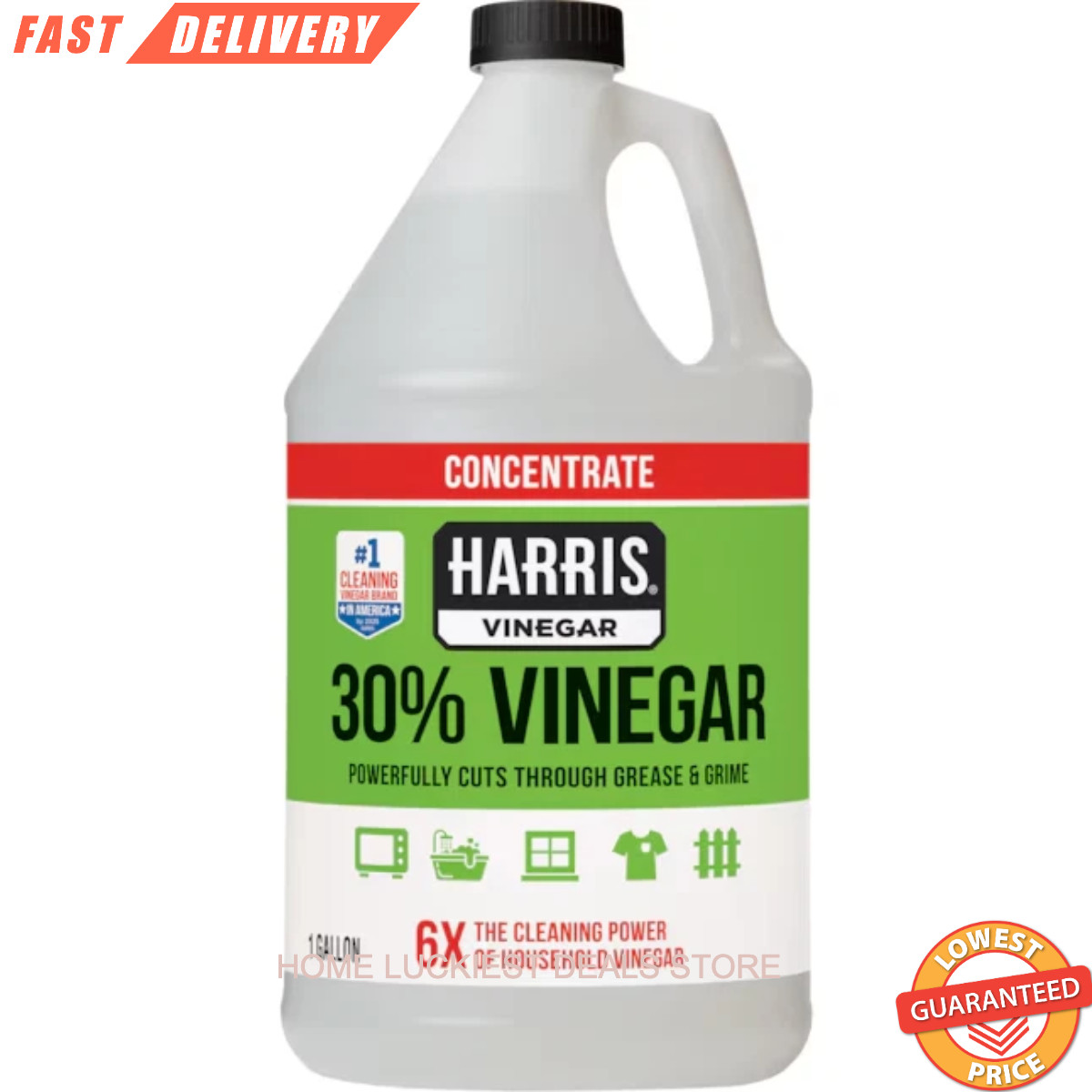 Harris 30% Concentrated Vinegar 1-Gallon Multi-Use All-Purpose Cleaning Solution