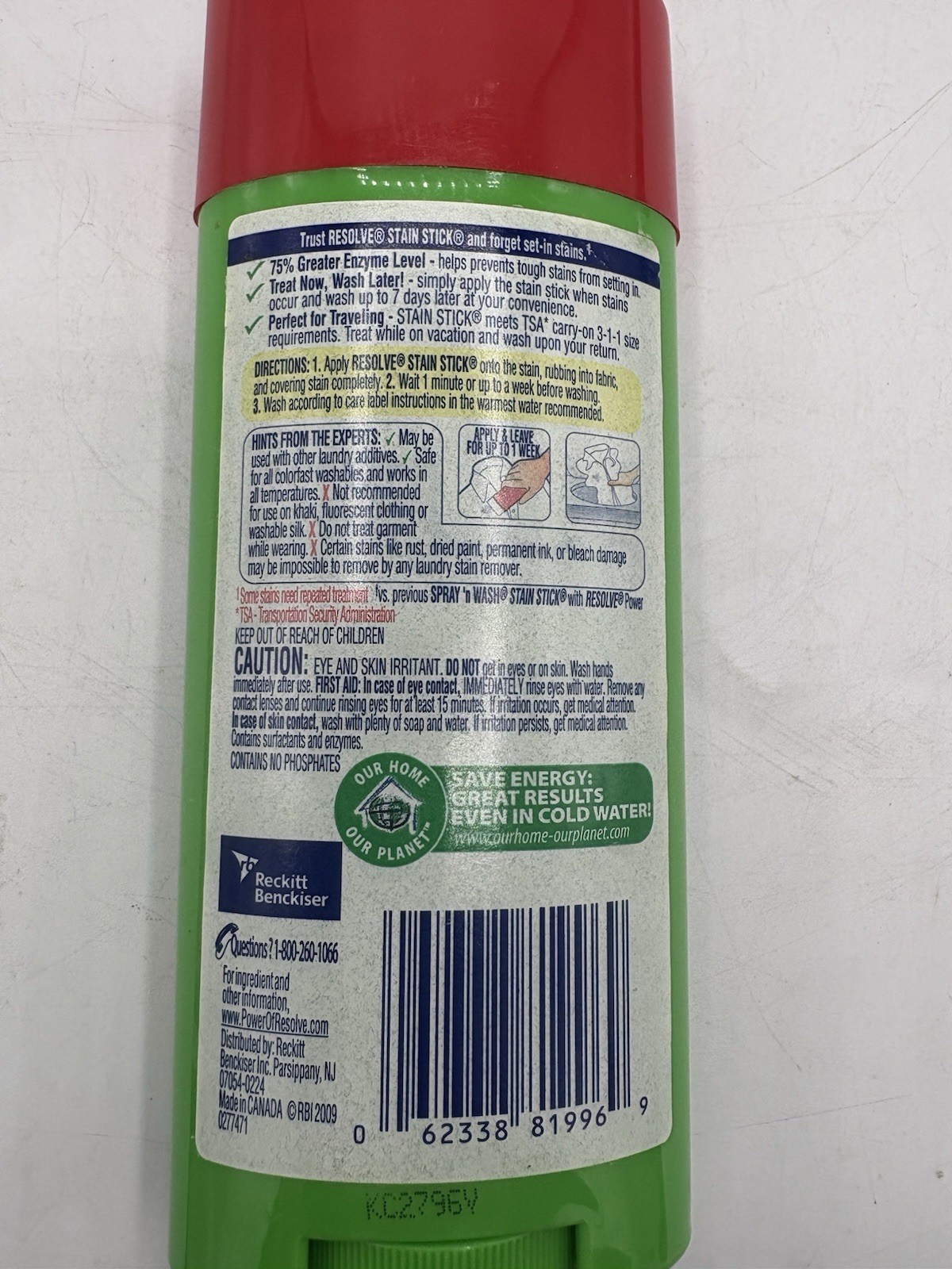 Spray ‘n Wash Resolve Laundry Stain Stick Stain Remover 3 oz See Photos