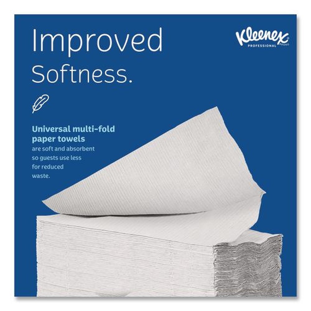 Kleenex 02046 9.2″ x 9.4″ Multi-Fold Paper Towels – White (150/PK, 8 PK/CT) New