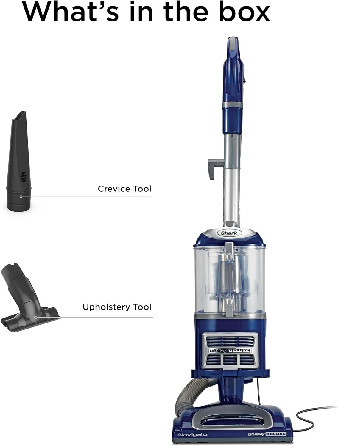 Shark Navigator Lift-Away Deluxe Upright Vacuum NV360 Blue (NN,FREESHIP)
