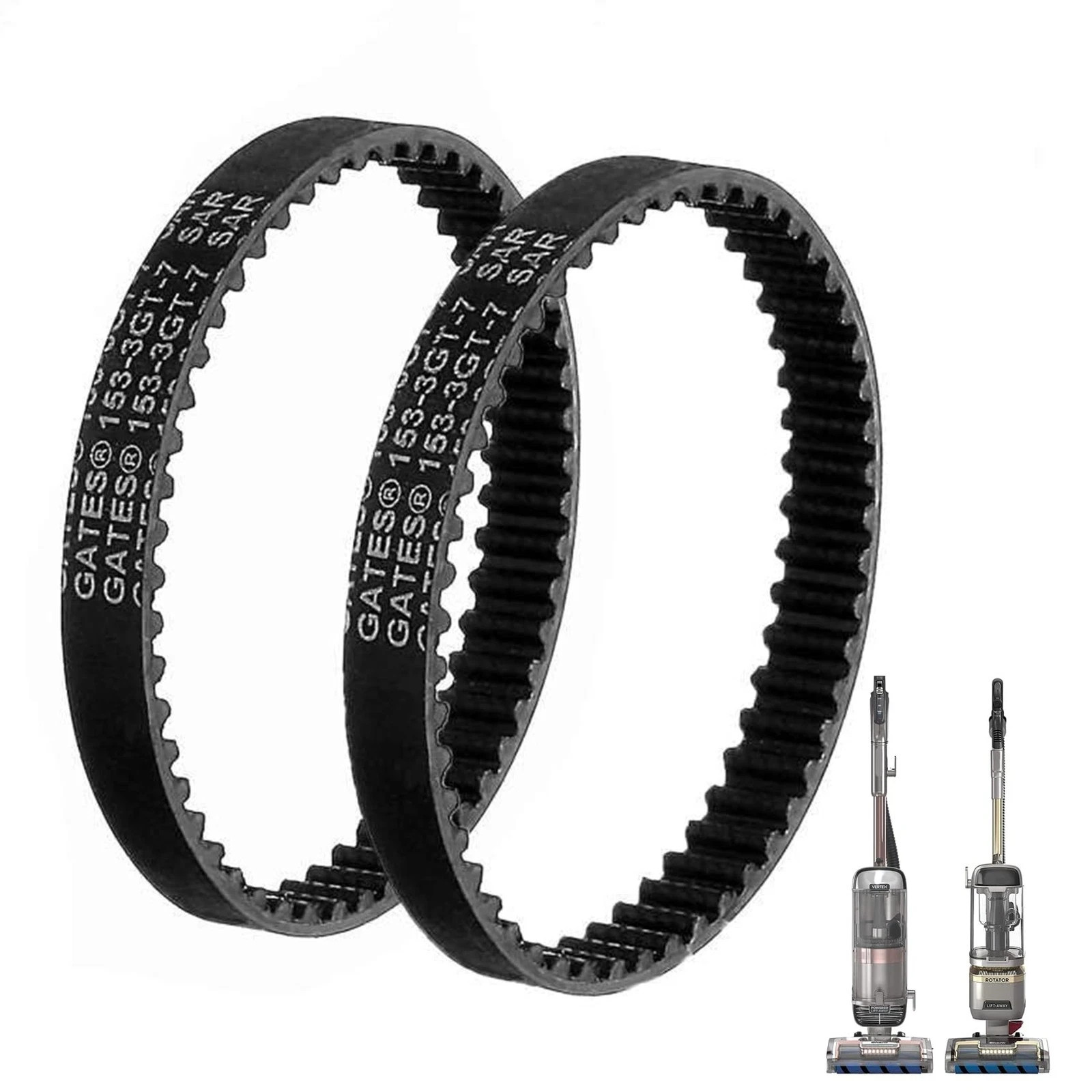 2 Pack 153-3GT-7 Replacement Belts for Shark HZ2002 HZ2000 LA502 LA500 LA455 …