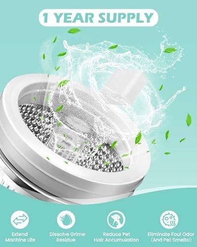 Uproot Clean Washing Machine Cleaner Tablets – 24 Pack for a 12 Month Supply. Fo