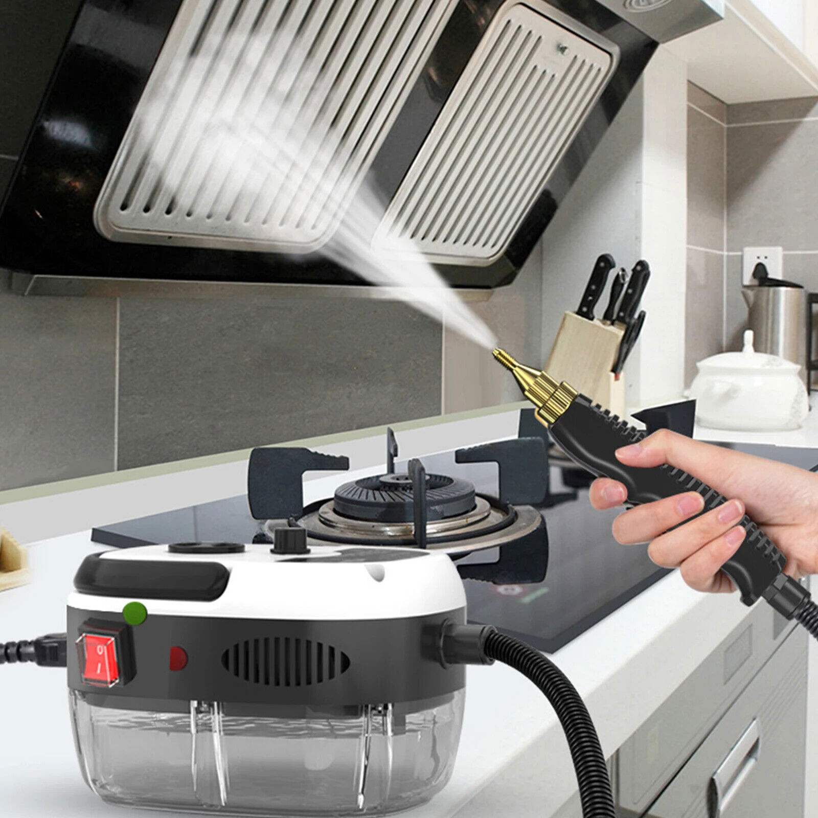 2500W High Temp Pressurized Steam Cleaner Machine Kitchen Portable Handheld US