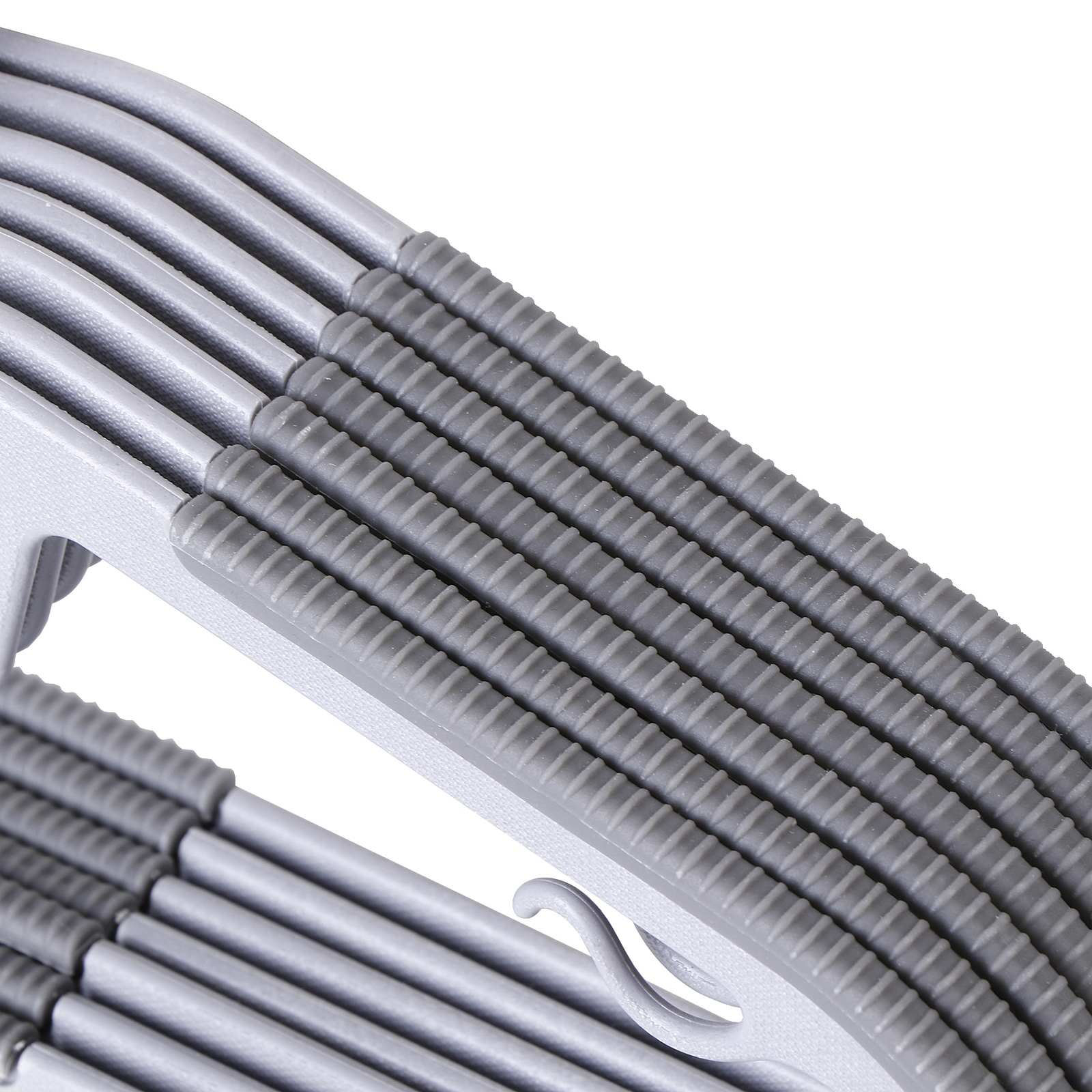 50 Pack Plastic Hangers Heavy Duty Non-Slip Clothes Hangers w/360° Swivel Hook