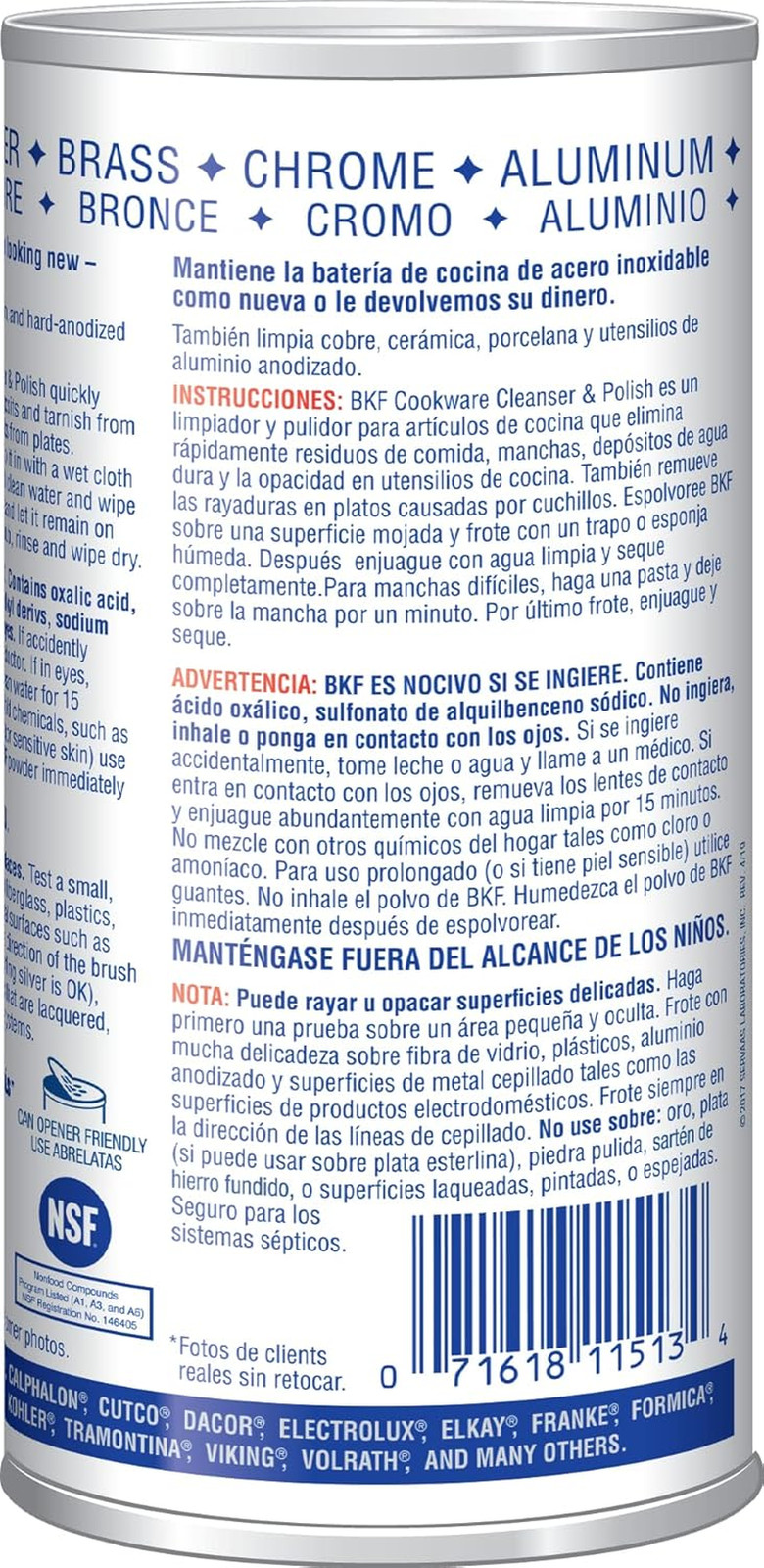 Superior Cookware Cleanser & Polish | 12-Ounces | 1-Unit