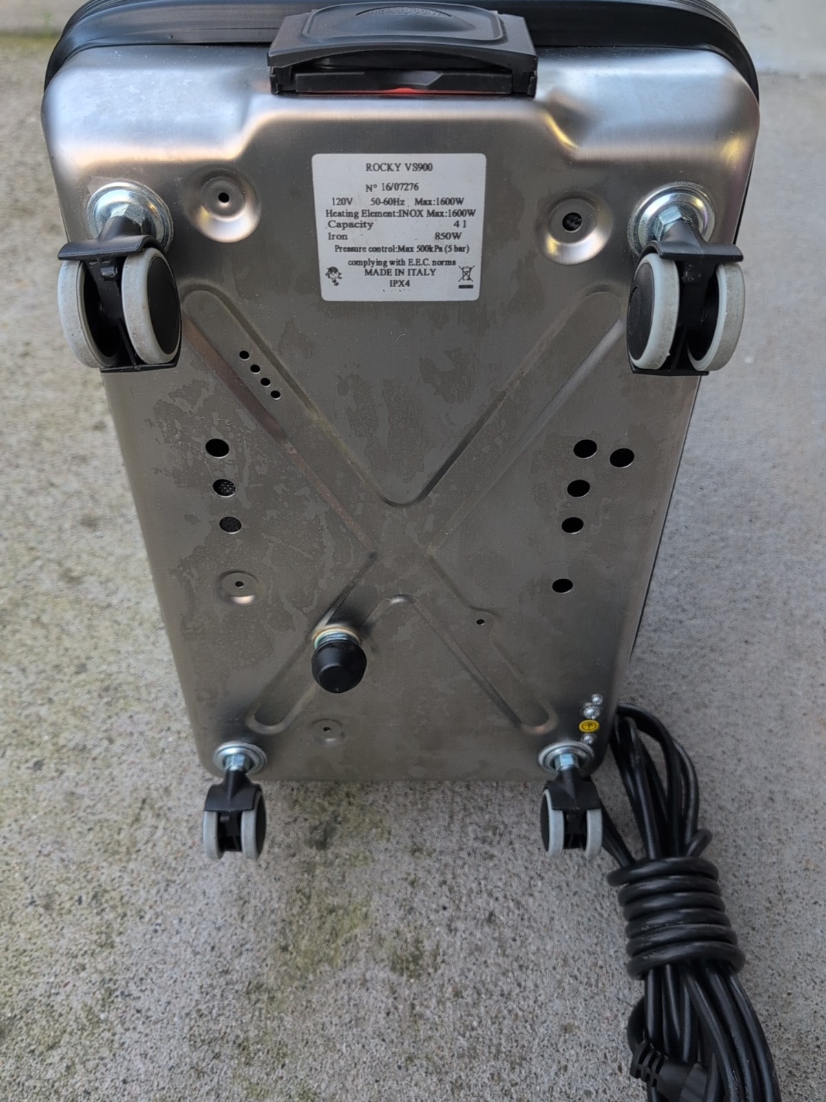 Rocky VS900 Commercial Steam Cleaner NO HOSE or WAND READ! Vapor Machine Italy