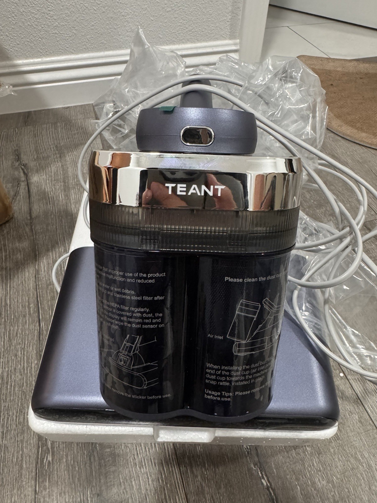 TEANT Mattress Vacuum Cleaner MV-BLUE UV Bed Dust Mite Remover 400W Handheld