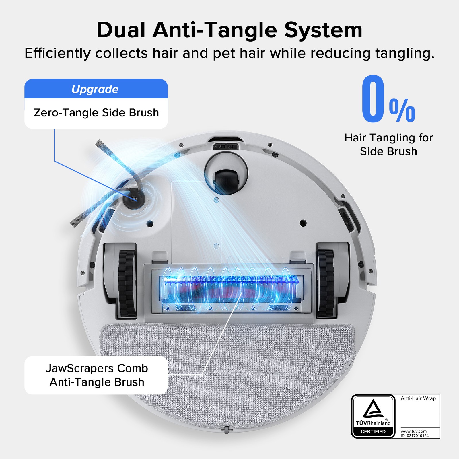 Roborock Q7 L5 Robot Vacuum Cleaner, 8000Pa, Dual Anti-Tangle System, LiDAR Navi
