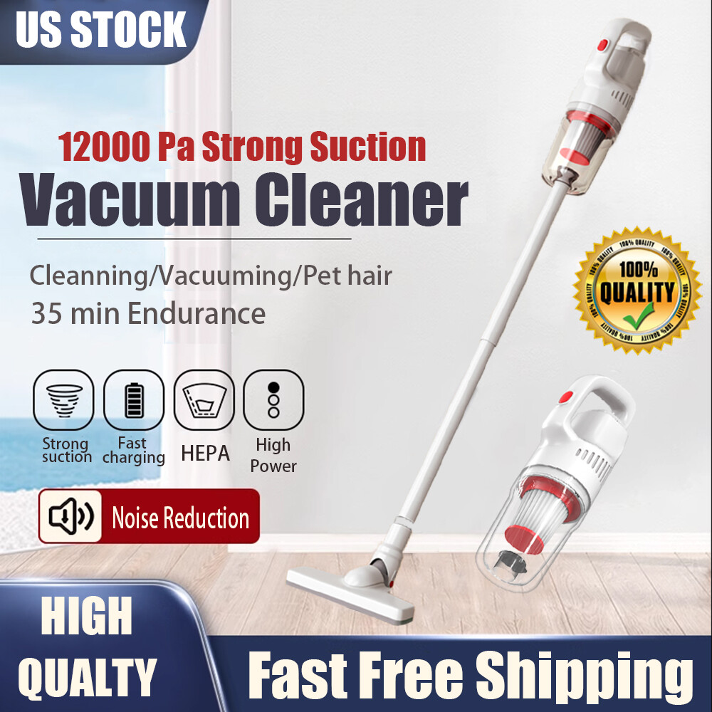 12000 Pa Cordless Vacuum Cleaner 35 min High-Speed Super Suction Brushless Motor
