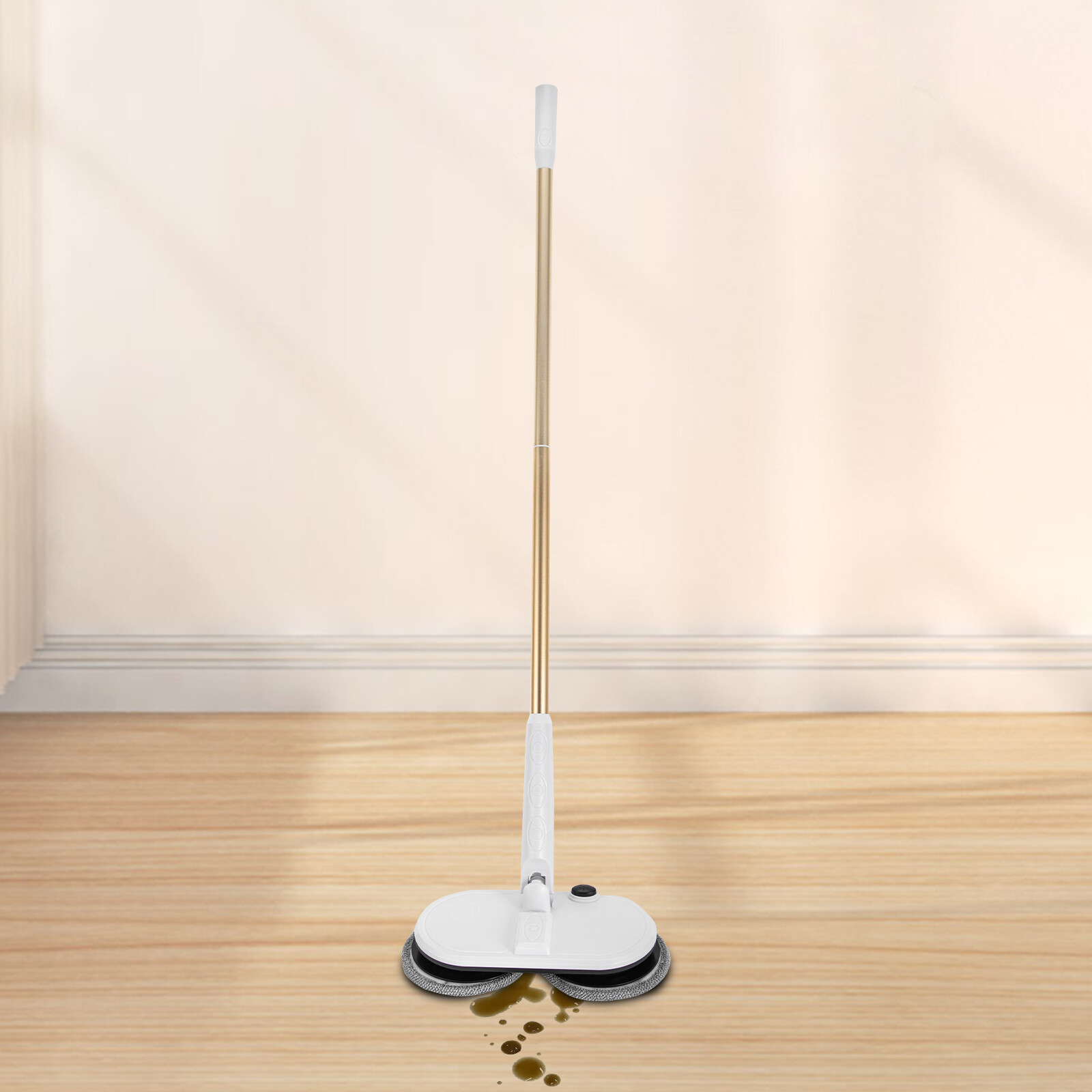 4-Pad Cordless Electric Mop Spin Mops Floor Cleaning Dual Spinning Scrubber