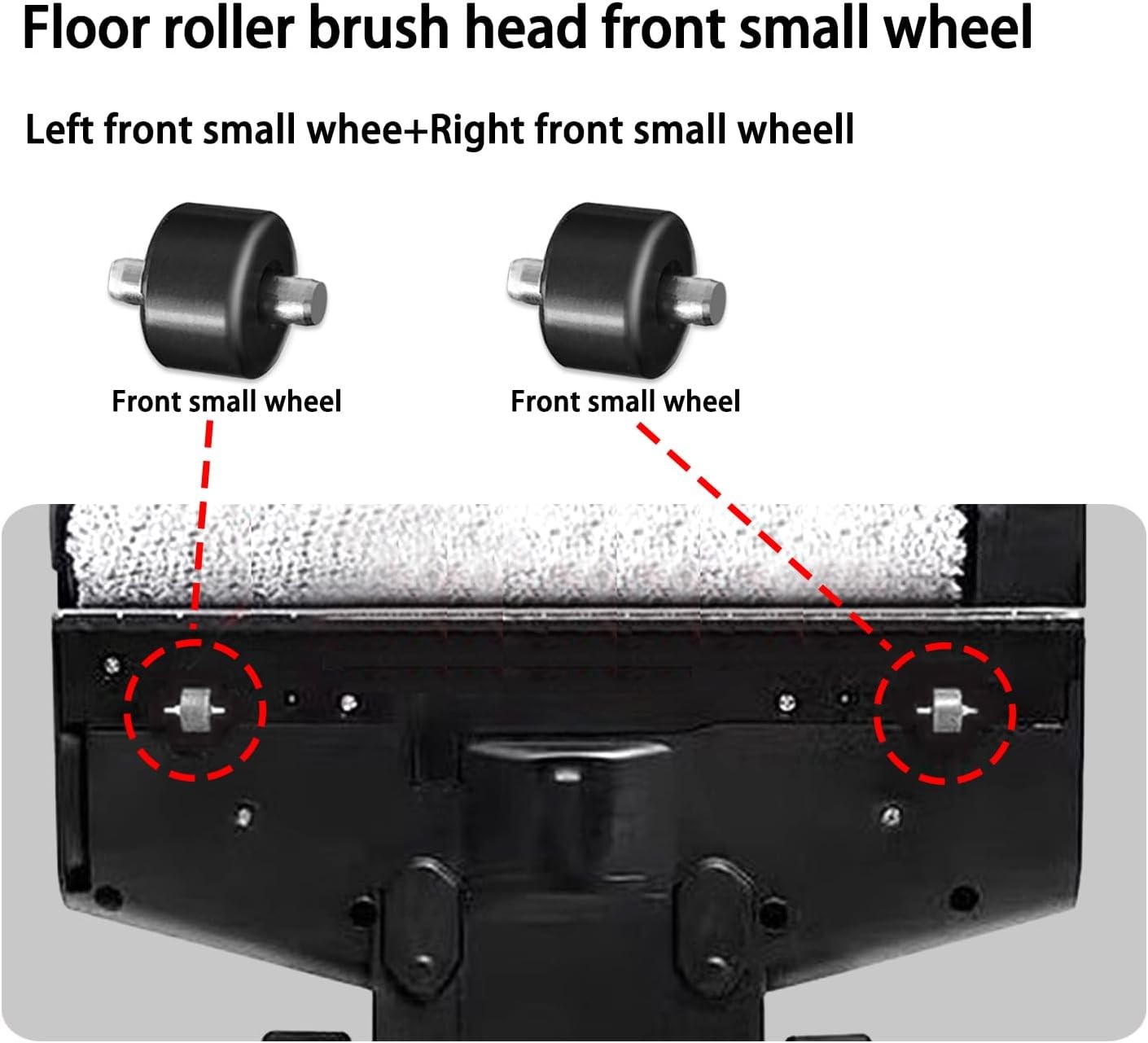 Front wheel parts Compatible with Dreame H12 Pro H11 MAX H12S H13 Pro H14 R10
