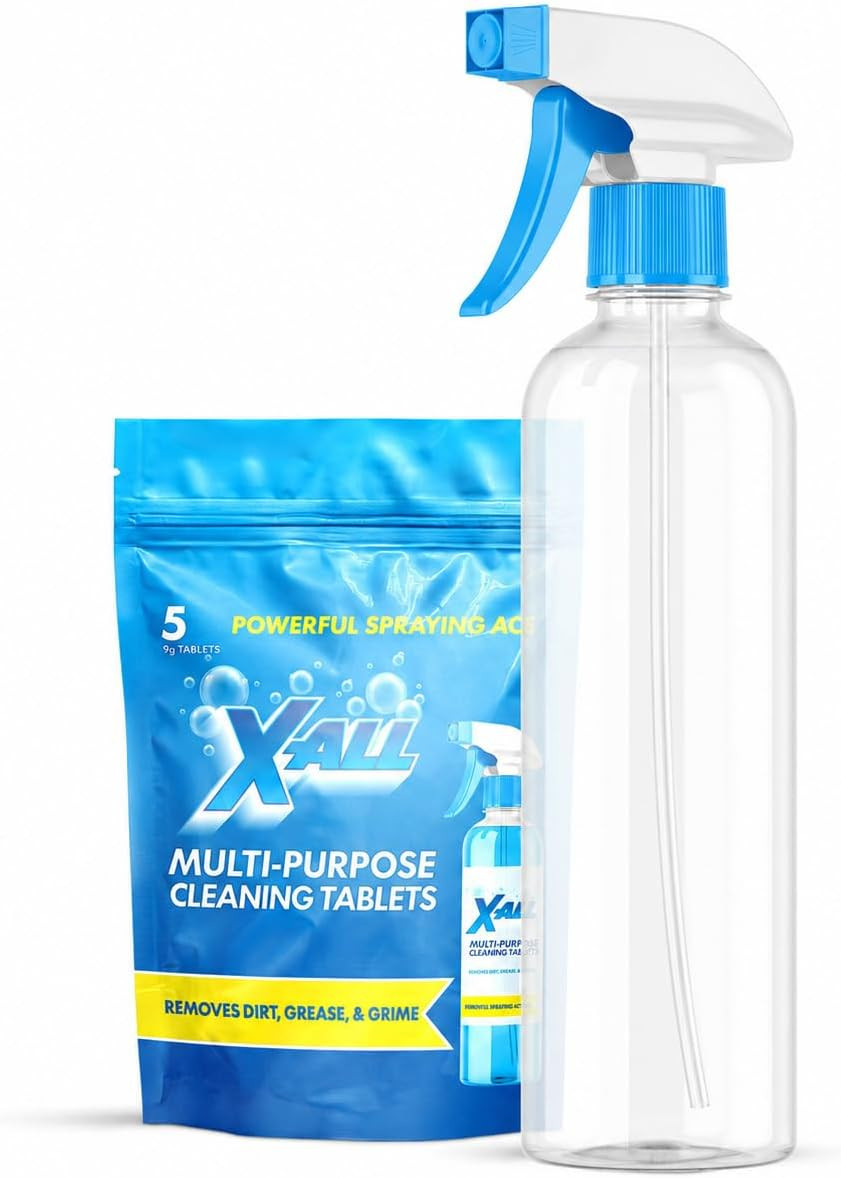 Multi-Purpose Cleaner – Spray Bottle and 5X Cleaning Tablets – Cleaner for Oven,