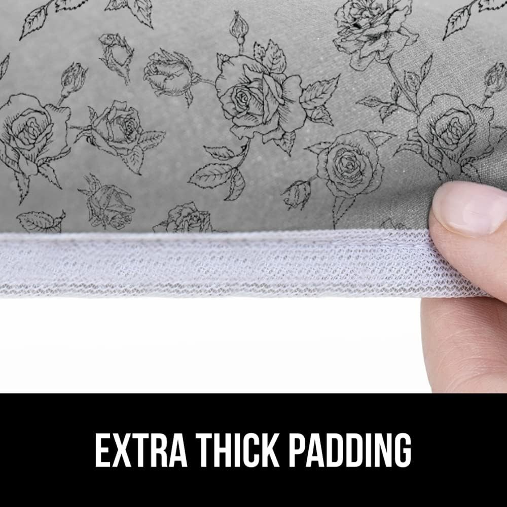 Scorch Resistant Ironing Board Cover with Strong Bungee Elastic – Floral